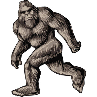 Angry Brown Bigfoot Sticker