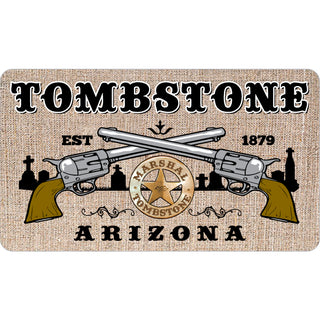 Tombstone  Arizona   Western Pistol Gravestones Sticker