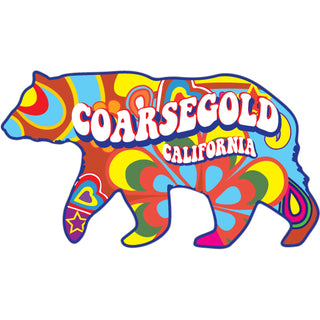 OK4 Coarsegold  CA Hippie Bear (00479) Sticker