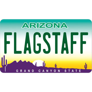 Flagstaff AZ License Plate Digital Single Sticker