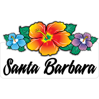 OK4 Santa Barbara Triple Hibiscus mini (27210) Sticker