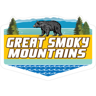 OK4 GREAT SMOKY GOLD WITH BEAR Sticker