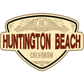 HB Coastal Curved Triangle Shield Sticker