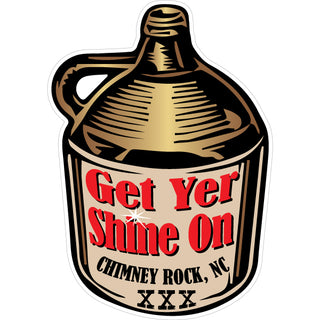 Chimney Rock NC Moonshine Jug Sticker