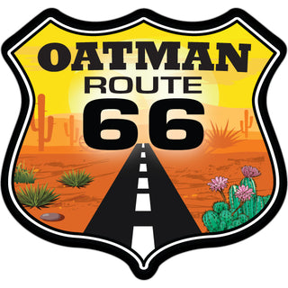 Oatman   Desert Road Shield Sticker