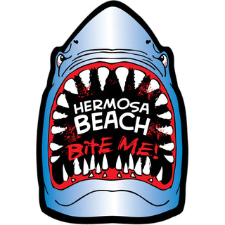 OK4 Hermosa Beach  CA Bite Me Shark  Sticker