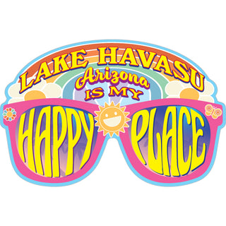 Lake Havasu  Arizona   My Happy Place Glasses Sticker