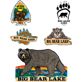 Big Bear Lake  CA 5up XL Sticker