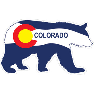 OK4 Colorado Flag Bear Sticker
