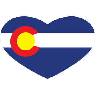 OK4 Colorado Heart Flag Sticker
