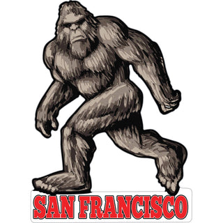 OK4 San Francisco Bigfoot Angry Brown (00943) Sticker