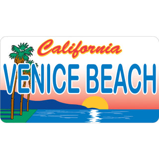 Venice Beach   California License Plate Sticker