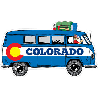 OK4 Colorado Flag Bus Side View Sticker