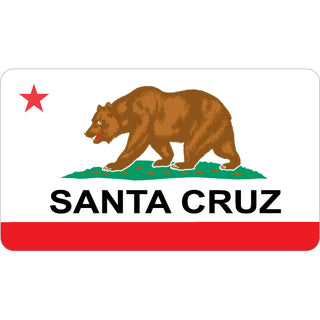 Santa Cruz   California Flag Sticker