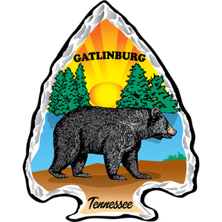 Gatlinburg Arrowhead Bear Sticker