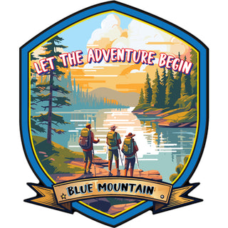 Blue Mountain Let the Adventure Begin Sticker