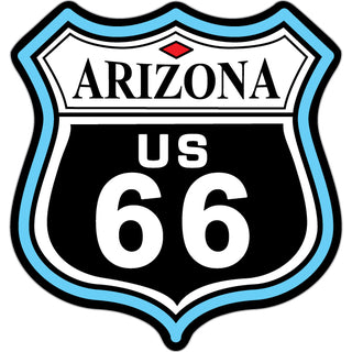 Arizona   Route 66 Color Shield Sticker