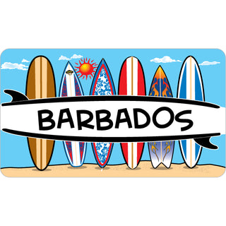 Barbados 6 Surfboards Sticker