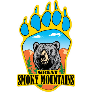 OK4 Great Smoky Mountains Bear in Bear Paw (301 00301) Sticker