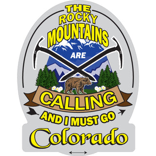 OK4 Colorado Rocky Mountains Calling Vertical Sticker