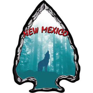 New Mexico   Wolf Arrowhead Sticker