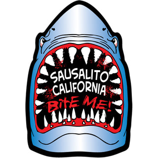 OK4 Sausalito  CA Shark Bite Me (00089) Sticker