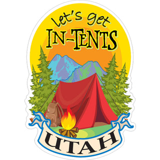 Lets Get In Tents Sticker