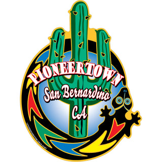 OK4 Pioneertown Cactus Gecko Sticker