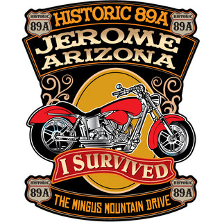 Jerome Arizona Motorcycle 89a signs Sticker