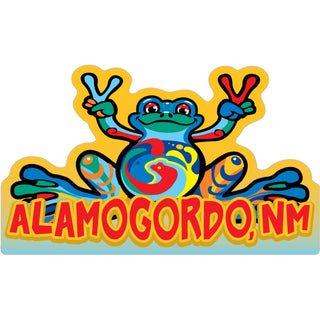 Alamogordo  NM   Peace Frog Sticker