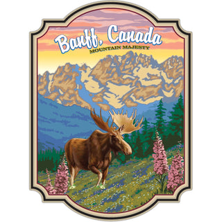 Banff  Canada   Moose Mountain Majesty Sticker