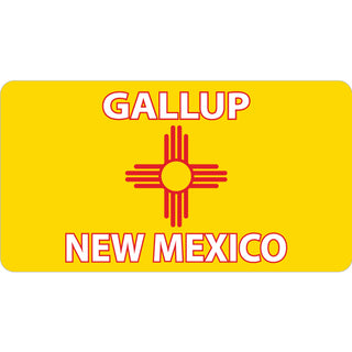 Gallup  New Mexico   New Mexico Flag Sticker