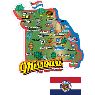 States Missouri Map Sticker