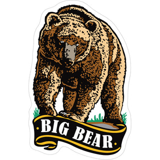 Big Bear   Walking Grizzly Bear Sticker