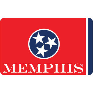 Memphis On Tennessee Flag Sticker