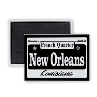 New Orleans  Louisiana   New Orleans Street Sign Rectangle Badge Magnet
