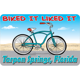 Tarpon Springs  Florida   Biked It Liked It Sticker
