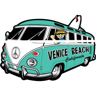OK4 Venice Beach Bus Corner View Sticker