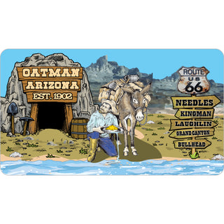 Oatman  Arizona   Gold Prospector & Donkey Sticker