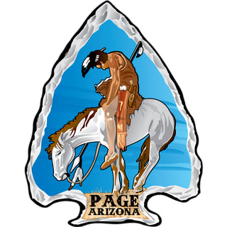 28993 Page AZ Indian End of Trail Arrowhead Sticker