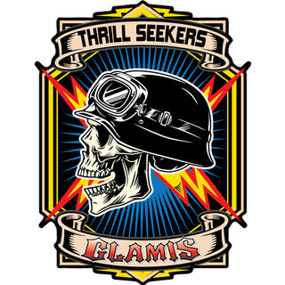 Glamis   Thrill Seekers Skull Sticker
