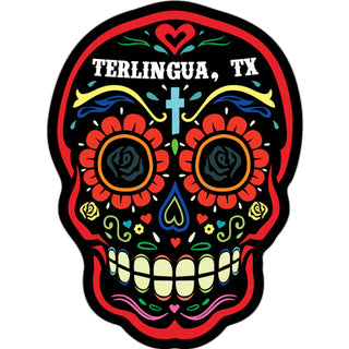 Terlingua  TX   Red Black Sugar Sticker