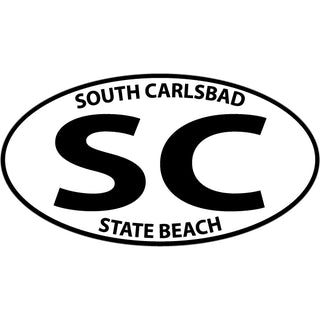 South Carlsbad State Beach SC Euro Sticker