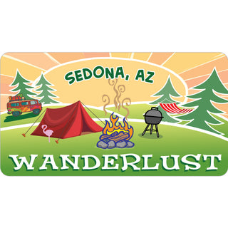 Sedona  AZ   Wanderlust Camping Sticker