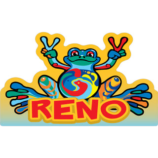 Reno   Peace Frog Sticker