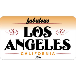 Los Angeles  California   Fabulous License Plate Sticker