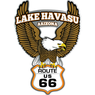 Lake Havasu  Arizona   Eagle Clutching Route 66 Shield Sticker