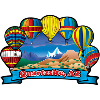 Quartzsite AZ   Hot Air Balloons Sticker
