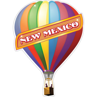 New Mexico   Single Hot Air Balloon Sticker