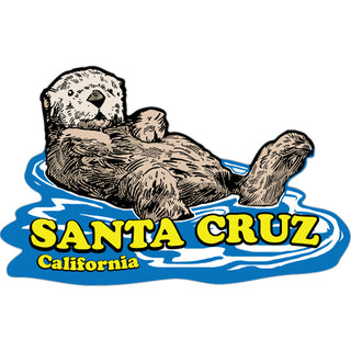 Santa Cruz  California   Sea Otter Floating Sticker